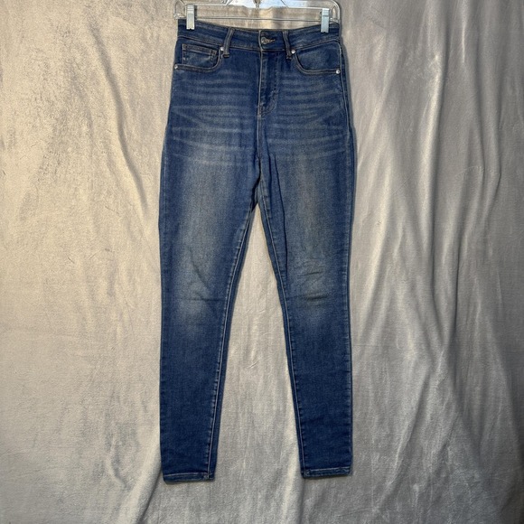 Guess Denim - Guess Jeans Womens 27 Medium Wash Skinny High Rise Stretch Denim Pants